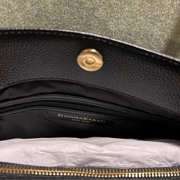 Donna Karan Black Structured Tote NEW WITH TAGS NWT - Picture 7 of 13